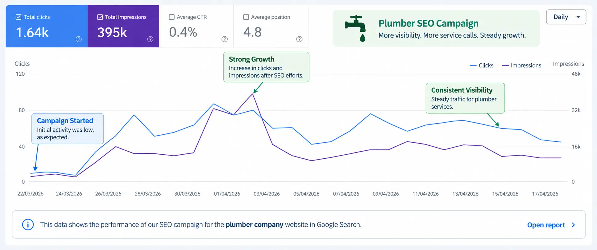 plumber seo campaign